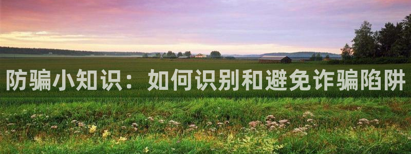 赢咖娱乐app下载|下载地址：防骗小知识：如何识别和避免诈骗